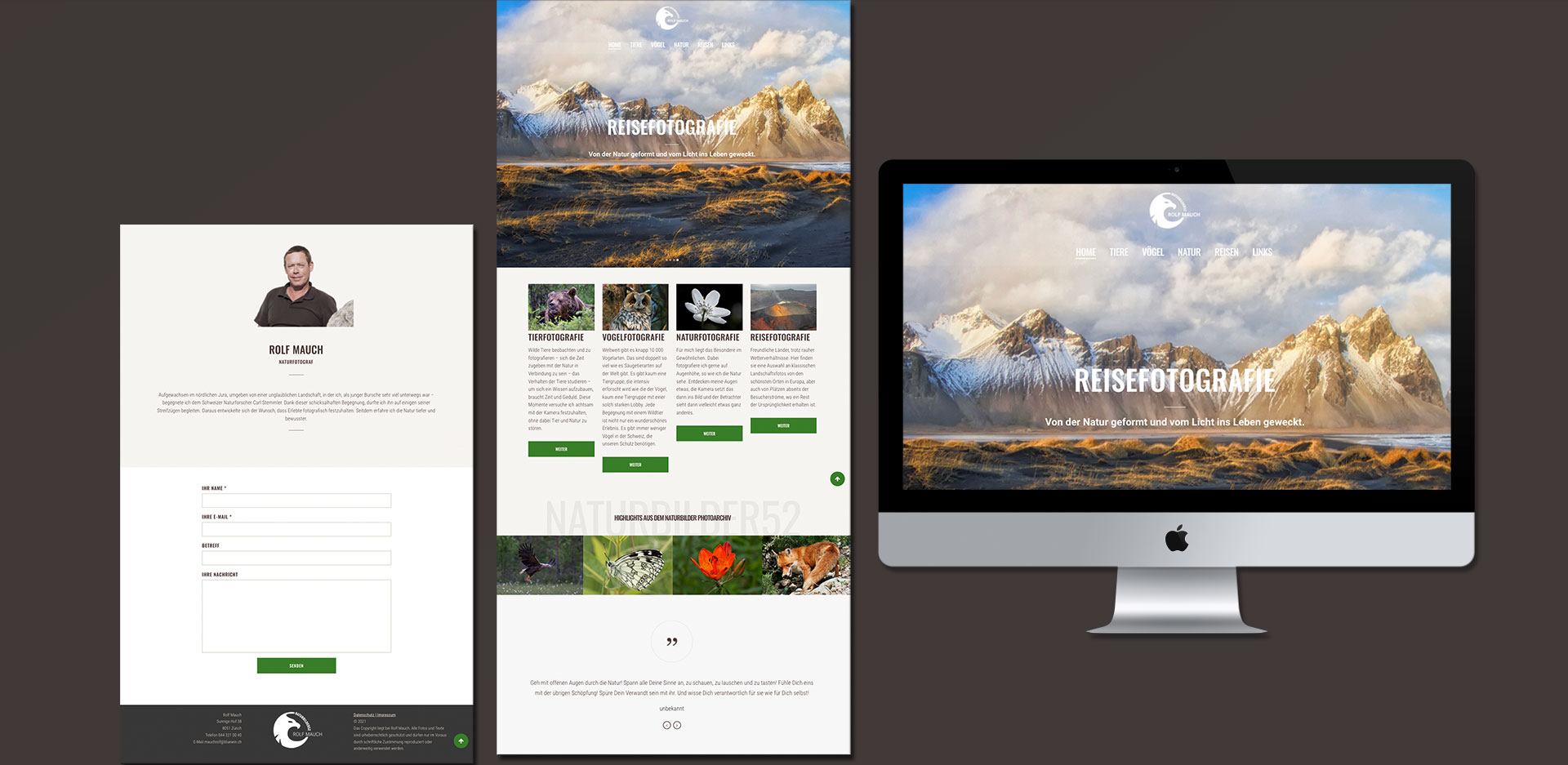 Naturbilder52 WordPress Website: Responsive Webdesign