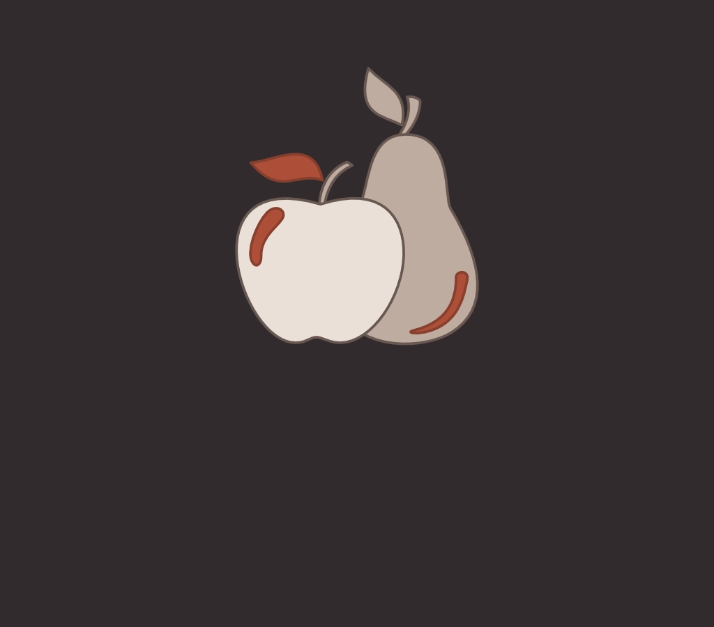 Illustration von Apfel und Birne als Metapher für Website-Positionierung im KI-Zeitalte